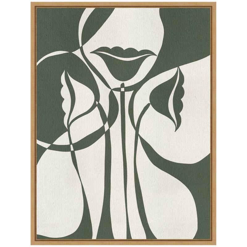 Kate and Laurel Sylvie Boundby Beauty 5 Framed Canvas by Shatha Al Dafai