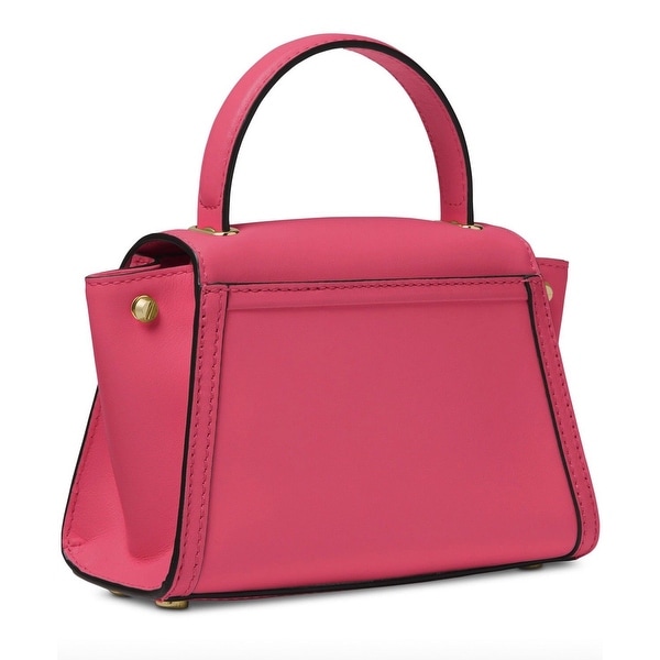 michael michael kors whitney polished leather top handle satchel