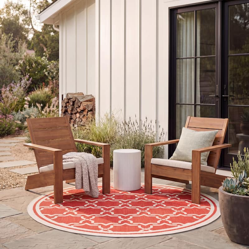 SAFAVIEH Courtyard Gulsin Indoor/ Outdoor Waterproof Patio Backyard Rug