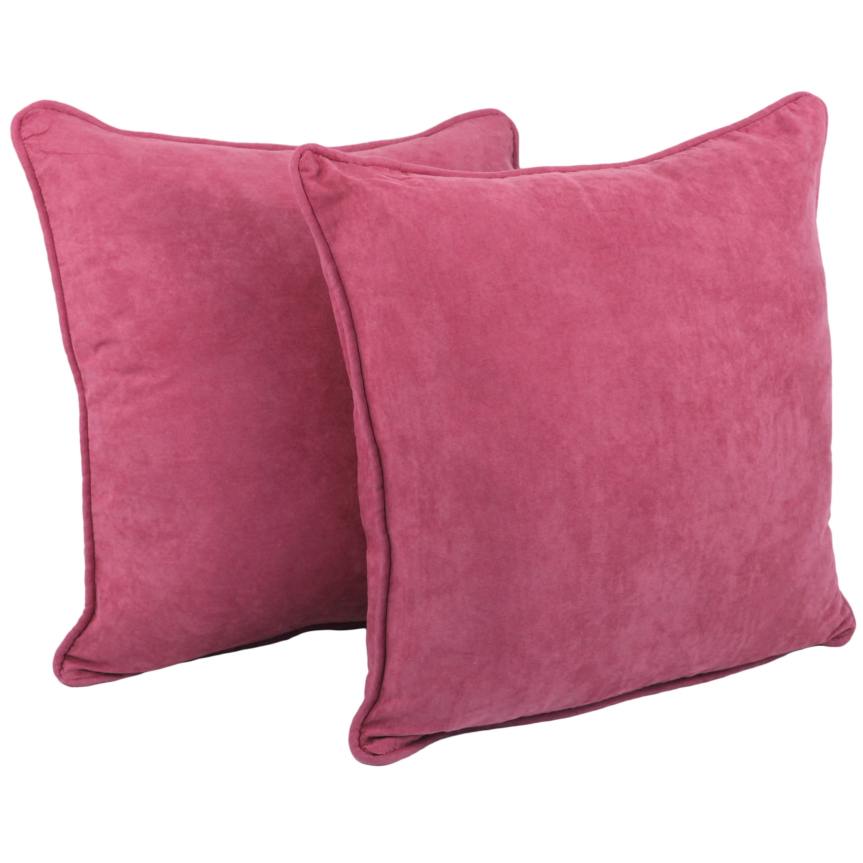 Blazing Needles 25-in. Square Microsuede Throw Pillows (Set - Picture 8 of 89