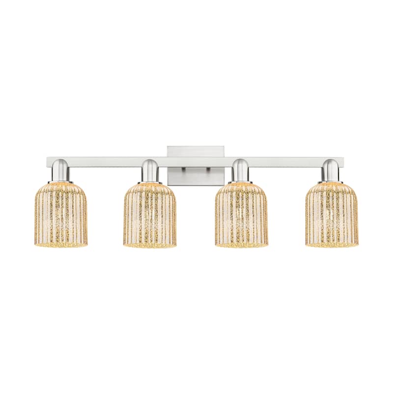 Innovations Lighting 716-4W-11-32 Bridal Veil Vanity Bridal Veil 4 - Brushed Satin Nickel / Mercury