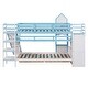 preview thumbnail 35 of 49, Twin-Over-Twin Bunk Bed with 2 Drawers 3 Shelves