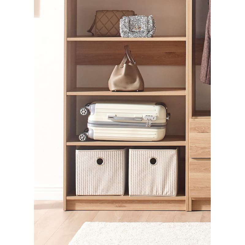 Prosper Oak Freestanding Walk in Wood Closet System
