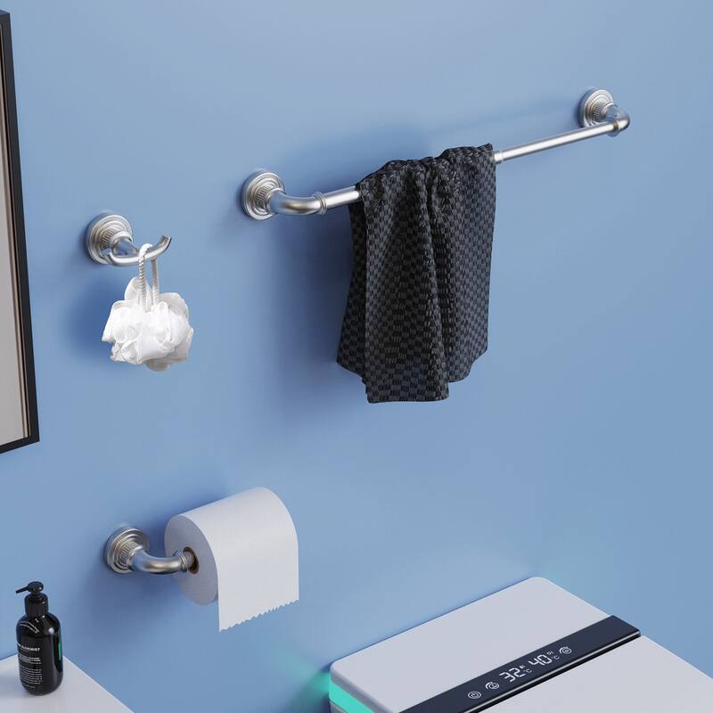 Topcraft Wall Mounted Stainless Steel Bathroom 5 Piece Hardware Set