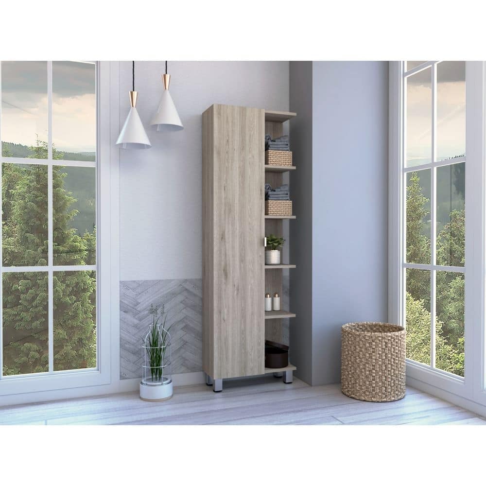 Portland 5-Shelf Linen Cabinet