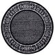 preview thumbnail 85 of 91, SAFAVIEH Adirondack Royce Distressed Rug 6' Round - Black/Silver - Round