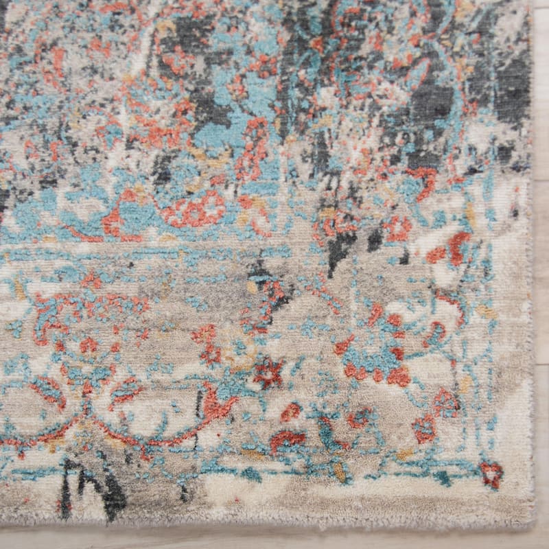 Alora Decor Cosmopolitan Modern Charcoal Gray Wool/Tencel Area Rug