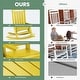 preview thumbnail 95 of 110, Modern High-Back Rocking Adirondack Chair All Weather