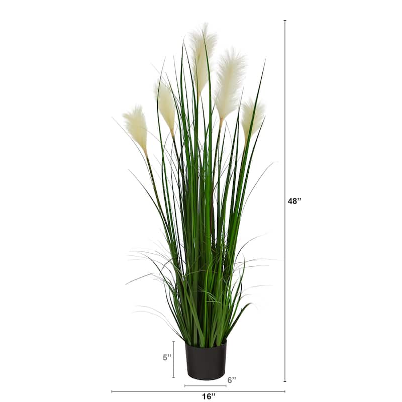 4' Plum Grass Artificial Plant - 5"