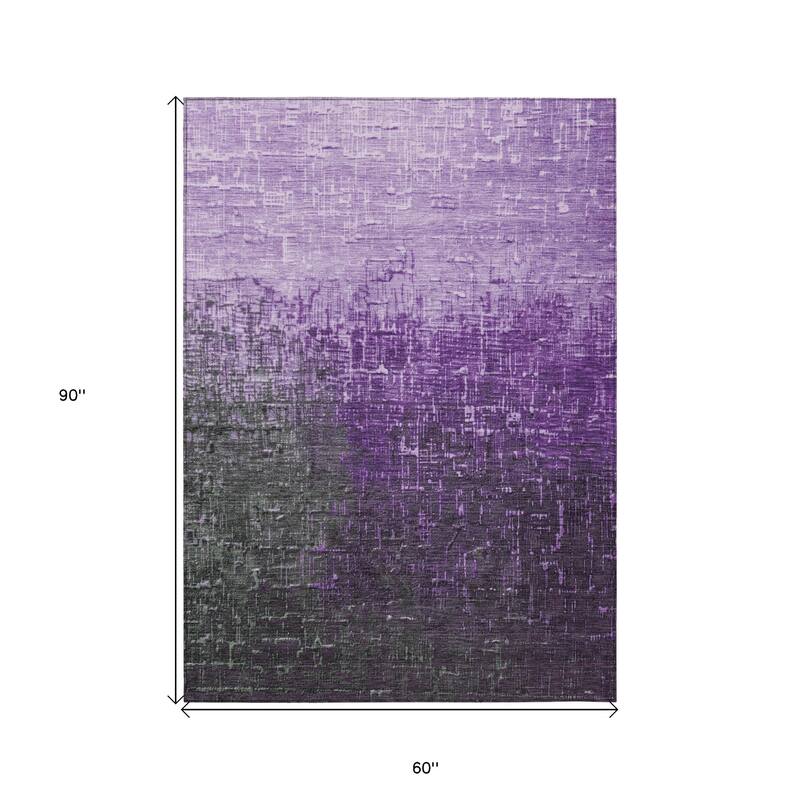 HomeRoots Ombre Transitional Rectangle Outdoor Rug