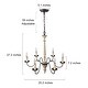 preview thumbnail 3 of 2, The Gray Barn French Country Handmade 6-lights Windy Bracken Chandelier - D25"* H27"