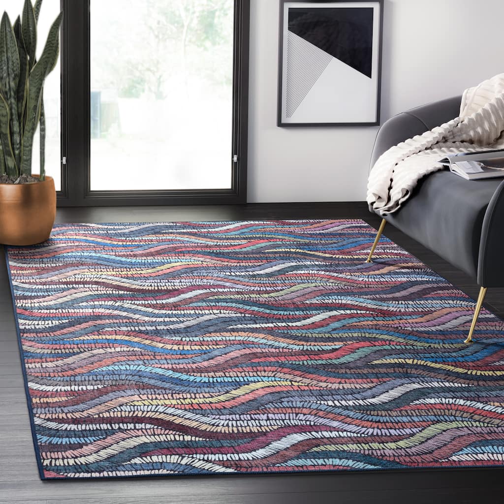 Abani Rugs Parker Collection PAR240A Multicolor WovenRopes Area Rug