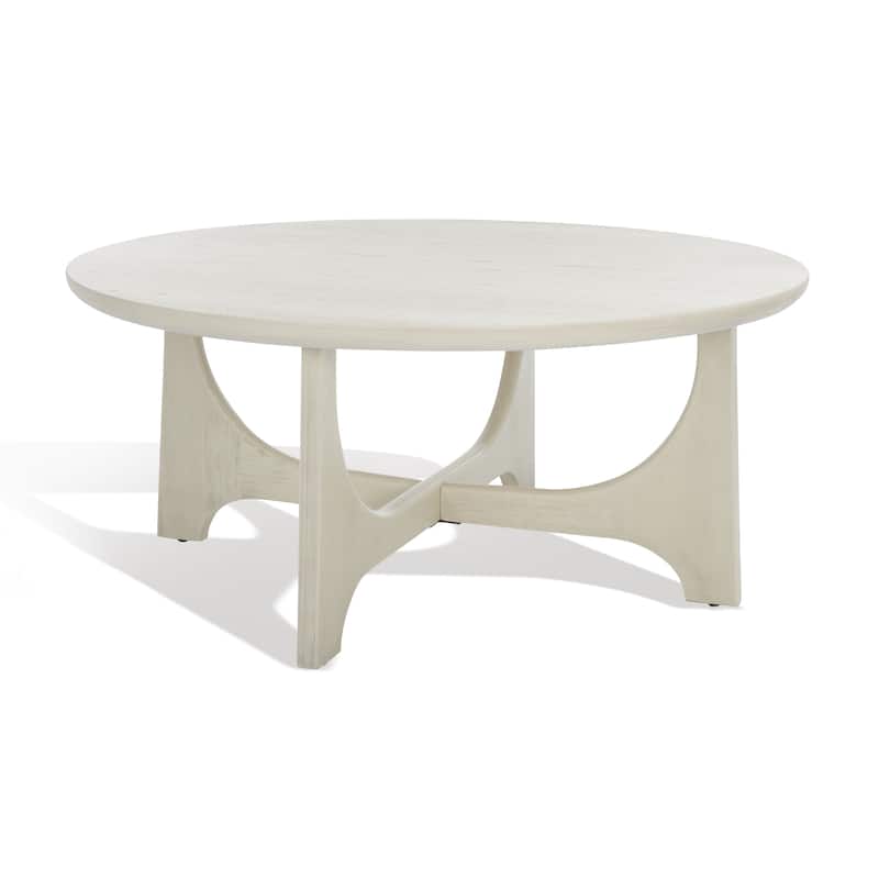SAFAVIEH Couture Sasha Wood Round Coffee Table - 40 in. W x 40 in. D x 18 in. H