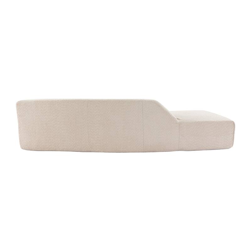 109.4" Modern Boucle Fabric Curved Sofa