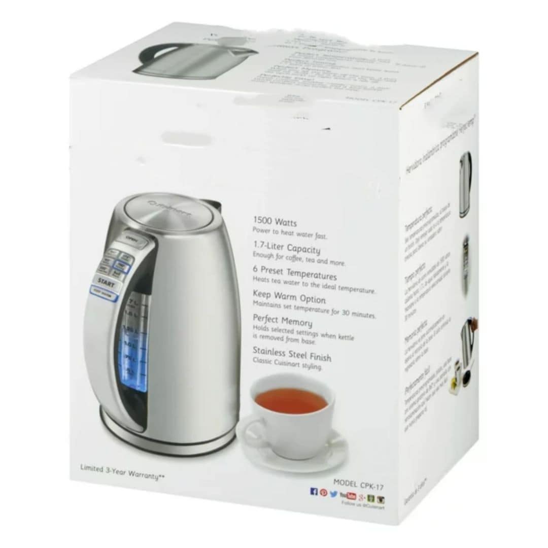 Cordless electric outlet tea kettle