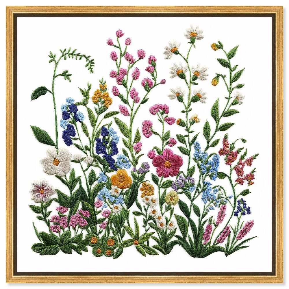 Wildflower Patch I Canvas by Art Remedy