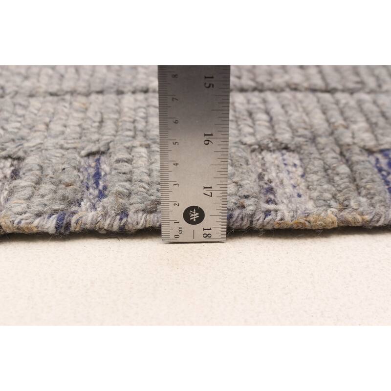 ECARPETGALLERY Hand-knotted Tangier Grey Wool Rug - 8'4 x 10'1