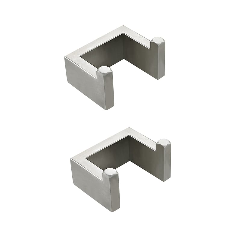 Wall-Mounted Double Robe/Towel Hook for Bathroom(2 pieces) - Stainless Steel