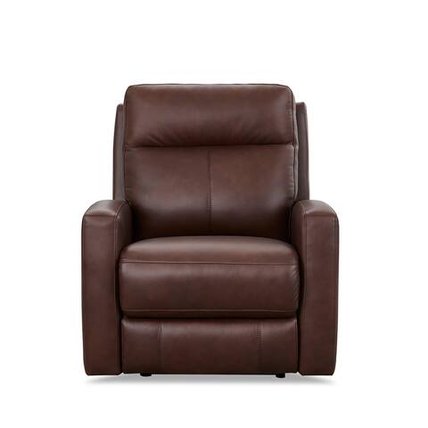 Hydeline Vienna Zero Gravity Power Recline and Headrest Top Grain Leather Recliner with Built in USB-A & USB-C Ports