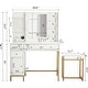 preview thumbnail 5 of 5, Makeup Vanity Table with Chair & Charging Station