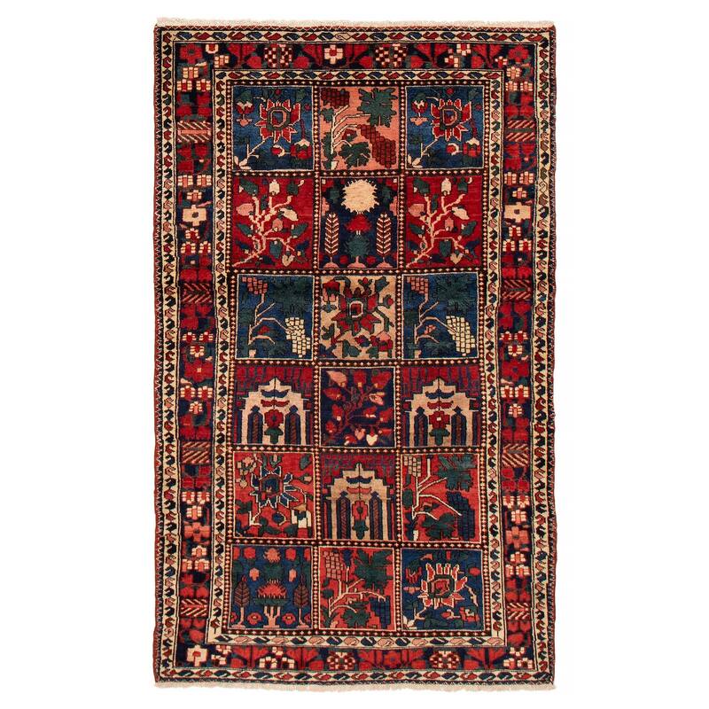 ECARPETGALLERY Hand-knotted Kayseri Vintage Red Wool Rug - 4'6 x 7'7 - Red - 4'6 x 7'7