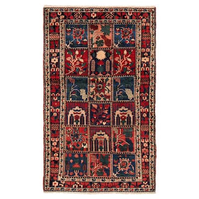 ECARPETGALLERY Hand-knotted Kayseri Vintage Red Wool Rug - 4'6 x 7'7