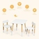 preview thumbnail 5 of 9, Costway Kids Wooden Table & 2 Chairs Set Children Play Activity Table - See details