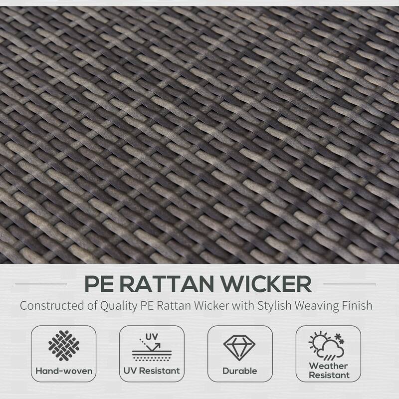 Siara 7-piece Rattan Wicker Sectional Patio Set by Havenside Home