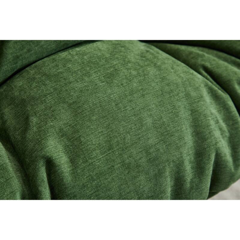 Oversized Swivel Accent Chair, 360-Degree Swivel Barrel Chair, Papasan Chair for Living Room and Bedroom Comfort