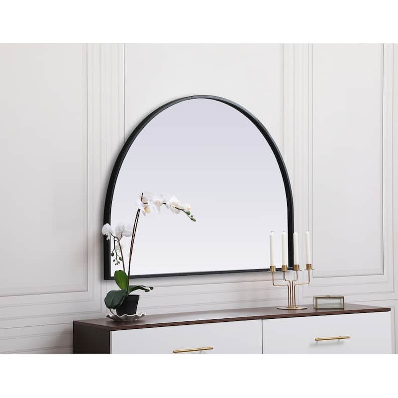 Indigo Home Metal Frame Arch Mirror 33x24 Inch