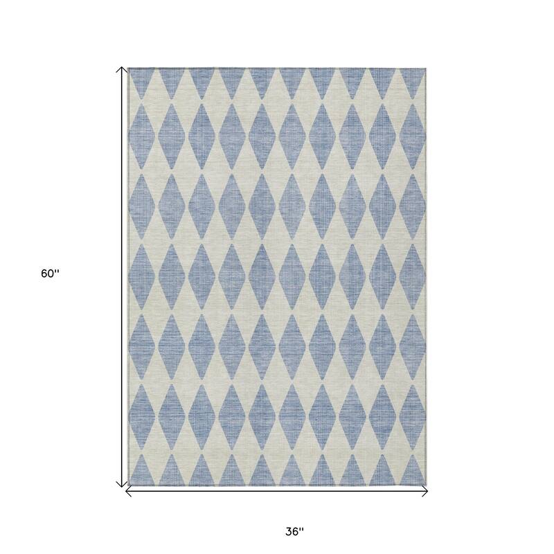 HomeRoots Geometric Transitional Rectangle Outdoor Rug