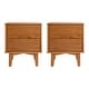 preview thumbnail 11 of 39, Middlebrook Mid-Century Solid Wood 2-Drawer Nightstand, Set of 2
