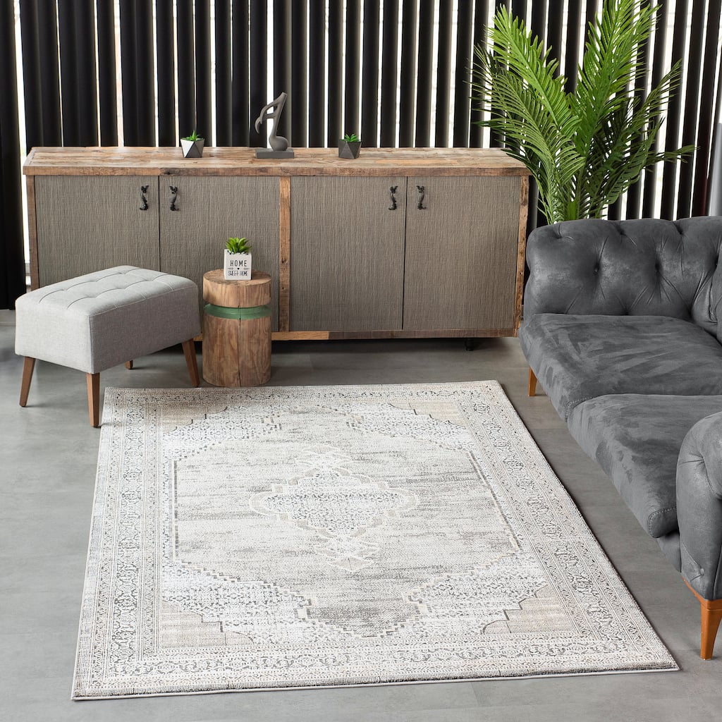 Bowman Classic Gray/Beige Area Rug