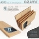preview thumbnail 8 of 8, AZUNI 18 inches Over the Sink Bamboo Cutting Board with 1 Collapsible Container - 18" x 8.5"