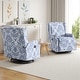 preview thumbnail 93 of 139, 29'' W Pattern Swivel Manual Push Back Recliner Chair Set of 2