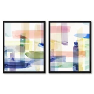 Americanflat - Abstract Wall Art Set - Illusionary Impressions II, by ...