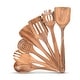 preview thumbnail 8 of 6, Cheer Collection Wooden Kitchen Utensils Set - 7 Piece