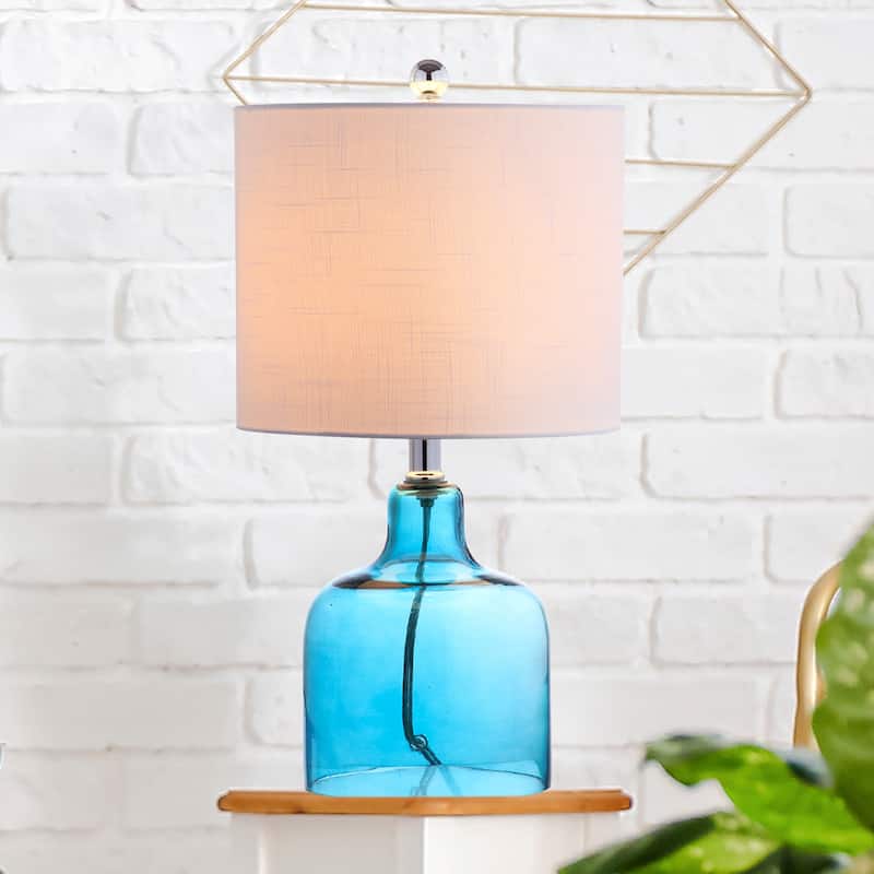 Owen 19" Glass Bell LED Table Lamp, Gold by JONATHAN Y