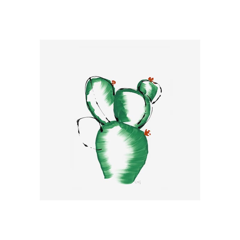 Cactus II (20 x 20) Canvas Art Print - Small
