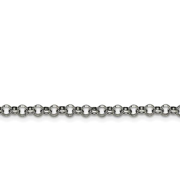 slide 1 of 2, Chisel Stainless Steel High Polished 4.60mm Rolo Chain - china