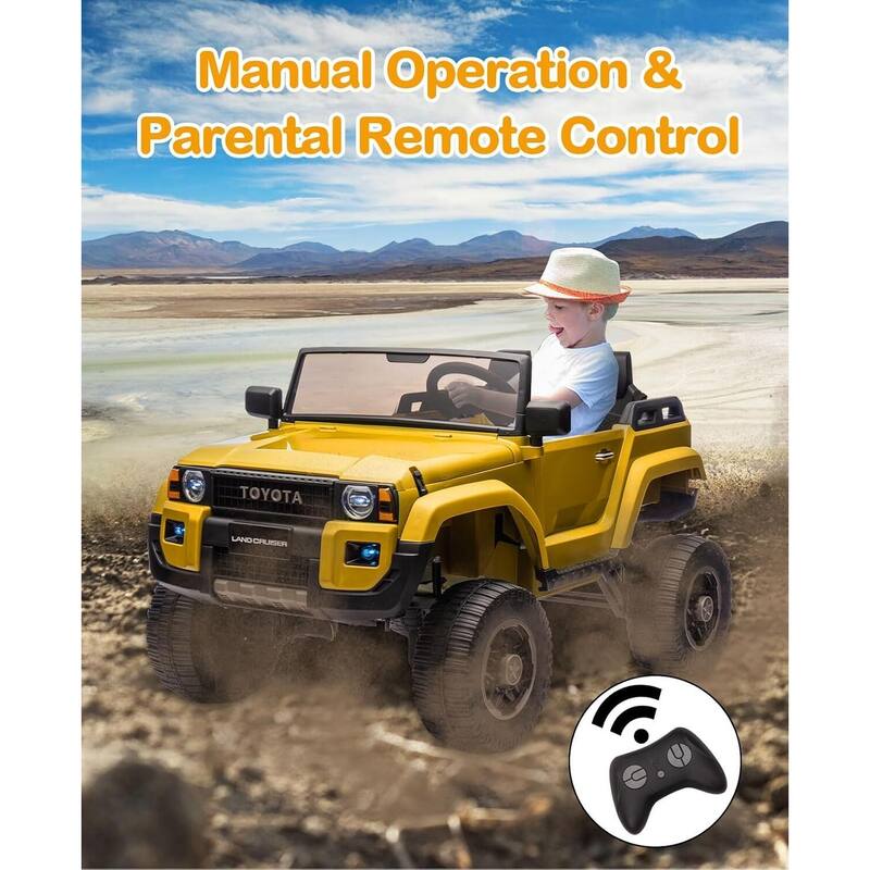 2-Seater Kids Electric Ride On Car Toy, Licensed Toyota LC250 for Kids Best Gifts