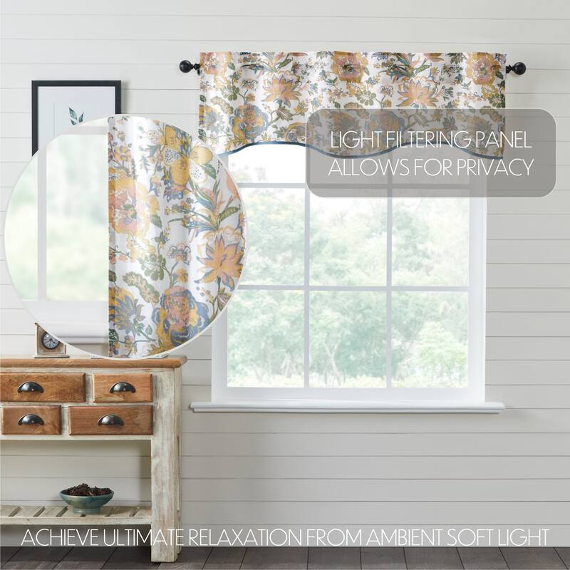Heritage Farms Primitive Check Prairie Short Panel Set of 2 - Prairie Panel 63x36