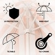 preview thumbnail 145 of 157, 9ft Tassel Patio Umbrella Auto-Tilt, Crank , by JONATHAN Y