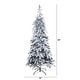 preview thumbnail 2 of 3, 7' Flocked Montana Down Swept Spruce Christmas Tree with 400 LED - Green