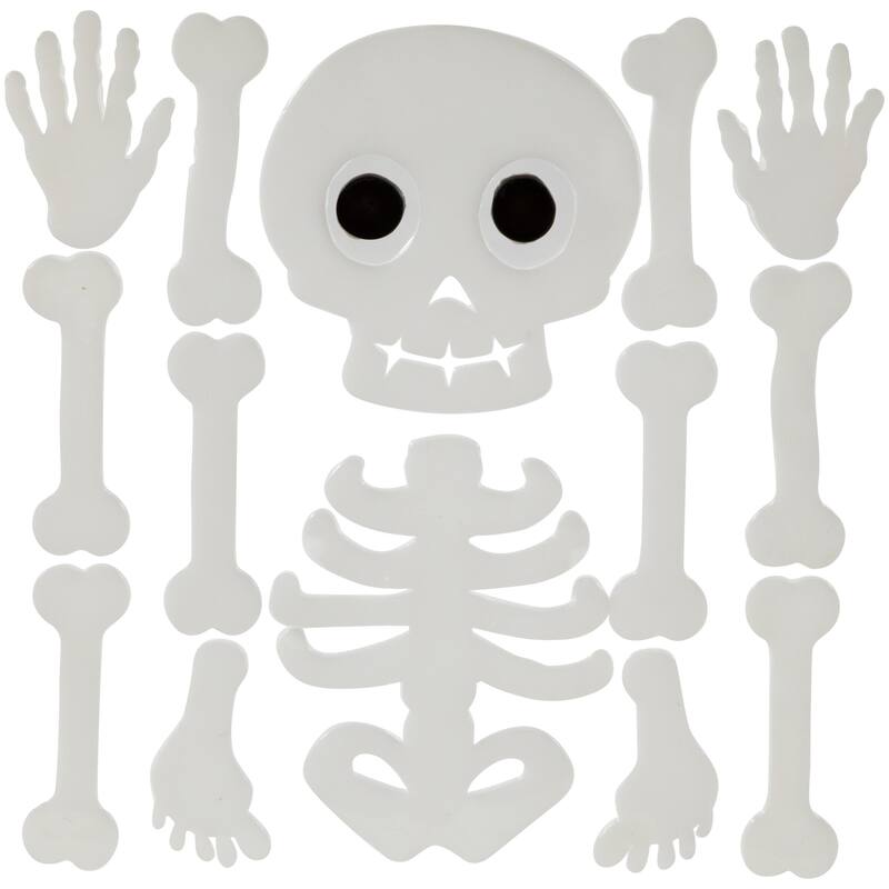 Set of 4 Double Sided Halloween Gel Window Clings