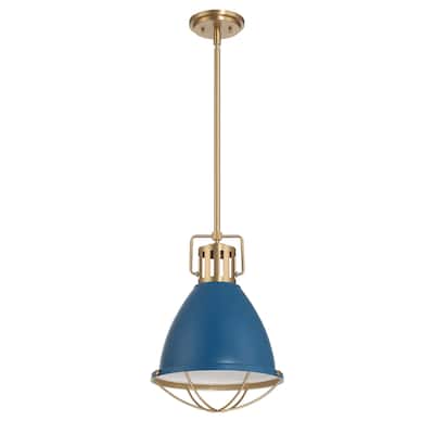 Kent Caged Metal Ceiling Light - 12.7"L x 12.7"W x 17.3"H