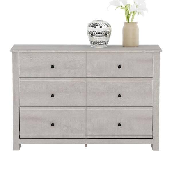 6 Drawer Dresser - Chest of Drawers for Bedroom - Clothes Storage