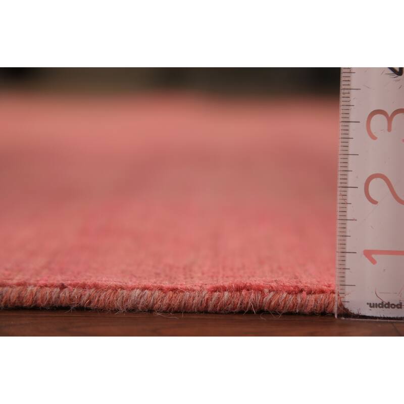 Pink Gabbeh Oriental Area Rug Handmade Wool Carpet - 6'8" x 9'6"