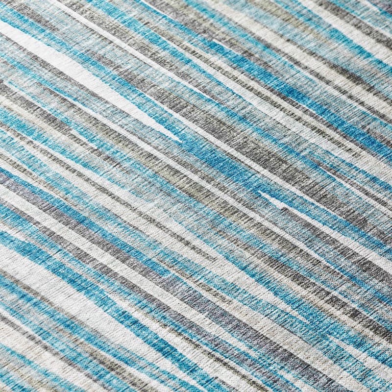 Indoor/Outdoor Waverly Modern Stripes Washable Rug
