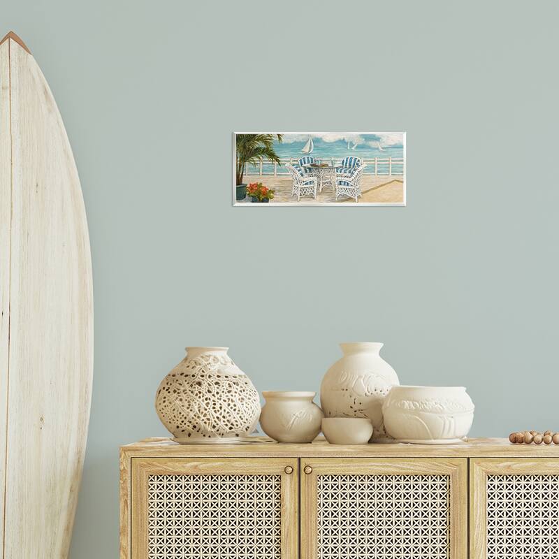Stupell Summer Beach View Deck Wall Plaque Art Design By Charlene Olson